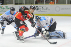 【日光】グリッツGK黒岩は必死のセービングでチームに勝利をもたらした/photo - Tadashi Sano
